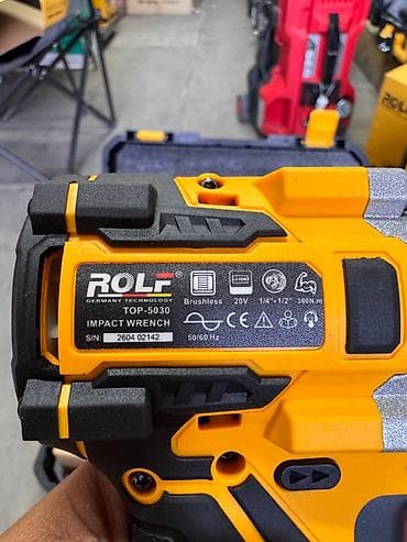Инструменты: Аккумуляторный ударный гайковерт ROLF TOP-5030 в кейсе (набор) — 4