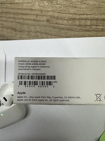 аирподсы цена: AirPods 4 ANC оригинал Продаю AirPods 4 ANC Оригинал, любые проверки — 5