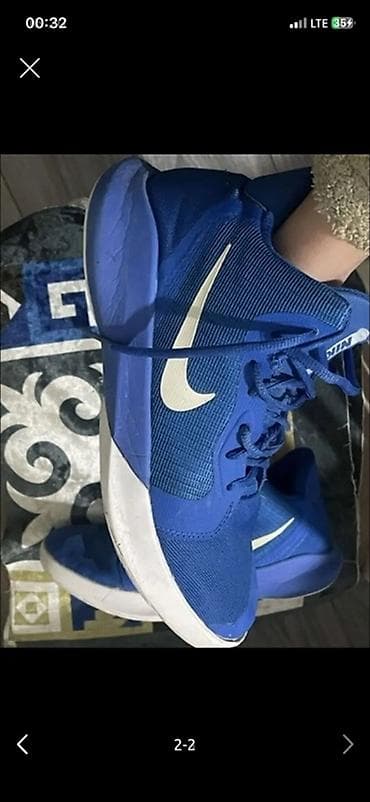 Туфли: Мужские кроссовки, 42, 43, Nike, Б/у, цвет - Синий, Самовывоз, Платная доставка — 1