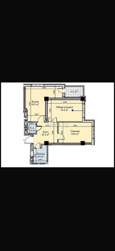 жк севен: 2 комнаты, 70 м², Элитка, 8 этаж, Готовая ПСО (под самоотделку) — 2