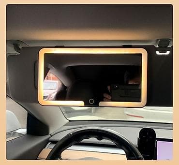 авто тень: Автомобильное зеркало-визор с подсветкой - Прямоугольное зеркало для — 2