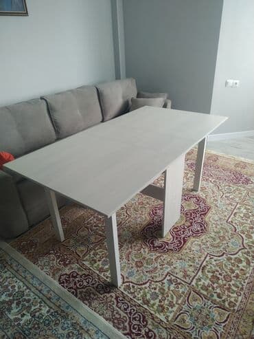 раздвижной обеденный стол: Стол для зала, Новый, Складной, Прямоугольный — 6