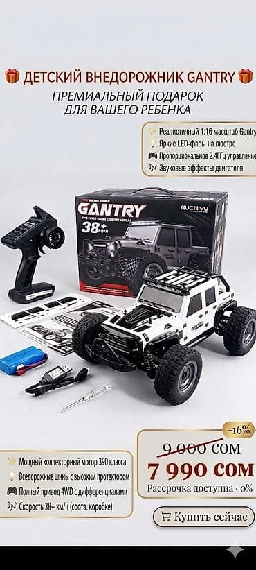 Спорт и хобби: Детский внедорожник Gantry (радиоуправляемая модель 1:16) - — 1