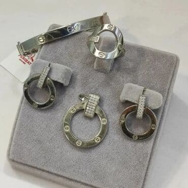 самые красивые свадебные платья в мире: Набор украшений, Проба 925, Женские, Новый — 3