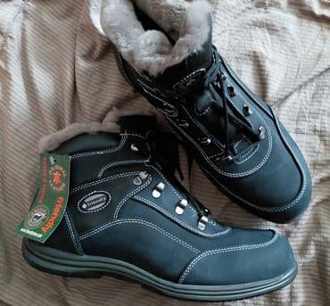 женские зимние сапоги из натуральной кожи и меха: Ботинки мужские зимние Френдли. Нубук, натуральный мех, новые, Турция — 1