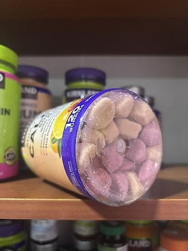 Жеке буюмдар: Кальций + D3, Сөөктөр үчүн, Kirkland Signature, Чоңдор үчүн, АКШ, Чайнама мармеладдар, Жаңы — 4