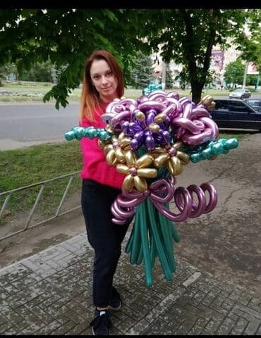 газ баллон кислородный ош сатылат: Цветы из шаров подарки на 8 марта Корзины из шаров букеты с бабочками — 26