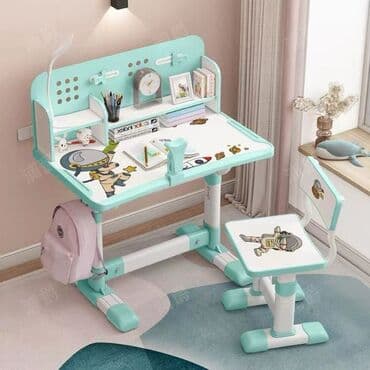 сумка для школы: Парты детские оригинал качество 💯 ный. регулировка на рост ребенка — 2