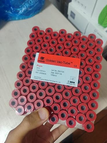 полк: Пробирки вакуумные для забора крови Golden Vac-Tube - Модель: Plain — 1