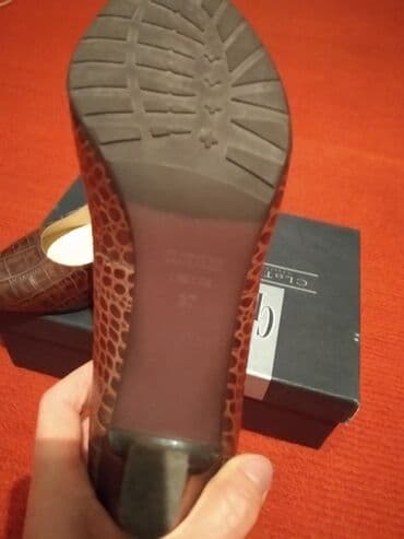 second hend: Коричневые кожаные туфли фирмы CLoTILDe. Б/у обувала 1 раз. В — 6