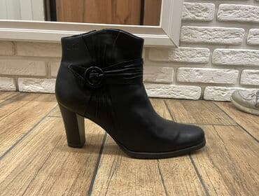 сапоги из натурального меха и кожи: Сапоги, 39, Caprice, Б/у, цвет - Черный — 4