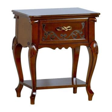 прикроватные тумбочки в стиле прованс: Тумбочка/ тумба прикроватная Маттео, Румыния, цвет черешня, стиль — 1