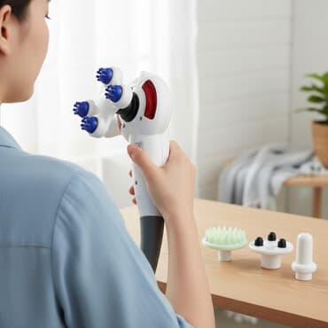 костные наушники: Массажер Перкуссионный пистолет, Все тело, Новый — 1