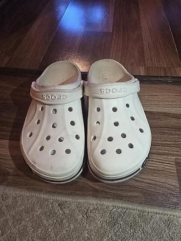 crocs 41: Мужские кроссовки, 40.5, Crocs, Б/у, цвет - Белый, Самовывоз — 1