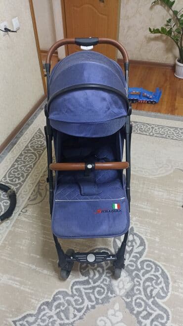 грузовик игрушка: Коляска, цвет - Голубой, Б/у — 3