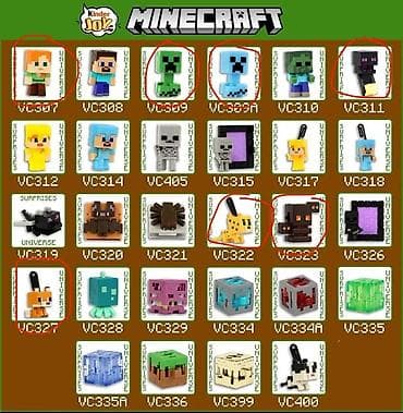 Спорт и хобби: Коллекция мини-фигурок Minecraft из серии Kinder Joy. Обменяю данные — 2