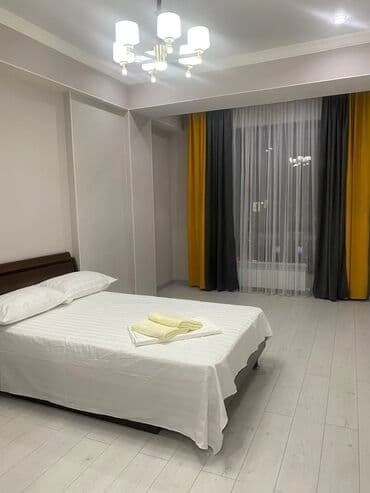 суточный квартира бишкек парк: 3 комнаты, Душевая кабина, Постельное белье, Кондиционер — 7