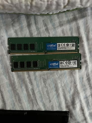 ddr4 16g: Оперативная память (RAM) для ПК, Б/у, Crucial, 16 ГБ, DDR4, 2666 МГц — 1