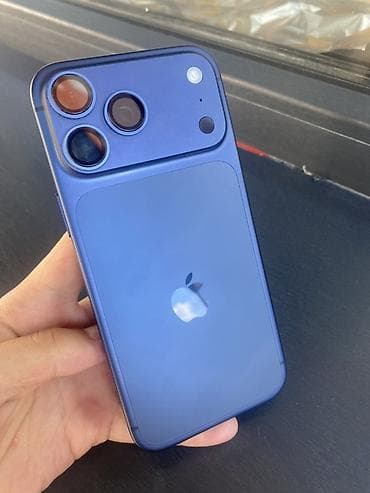 iphone cs: IPhone 17 Pro Max, Новый, 256 ГБ, Синий, Защитное стекло, Чехол, 100 % — 1