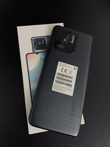 смартфон xiaomi redmi 14c: Redmi, Redmi 10C, Б/у, 128 ГБ, цвет - Черный, 2 SIM — 1