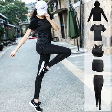 Спортивный костюм, Топ, Футболка, Ветровка, S, M, L