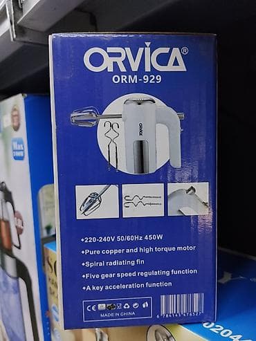 ручные миксеры: Ручной миксер ORVICA ORM-929 - Мощность: 450 Вт - Питание: 220–240 — 2