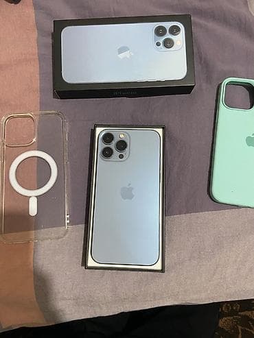 IPhone 13 Pro Max, Б/у, 256 ГБ, Sierra Blue, 78 %
