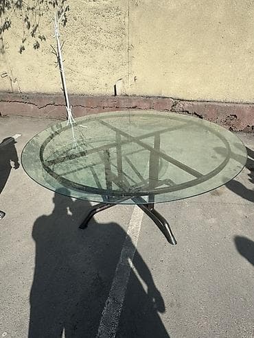 стекло для стол: Стол для зала, Не раскладной, Круглый — 2