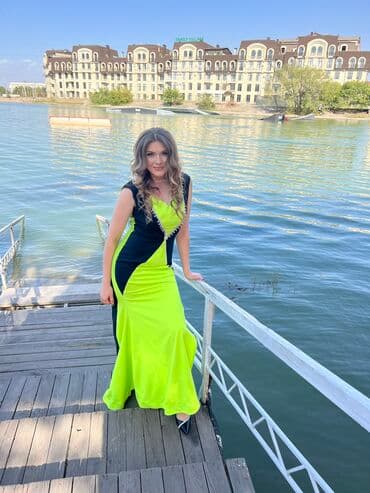 длинное платье в пол с открытой спиной: Вечернее платье, Русалка, Длинная модель, Без рукавов, Открытая спина, 3XL, 4XL — 1