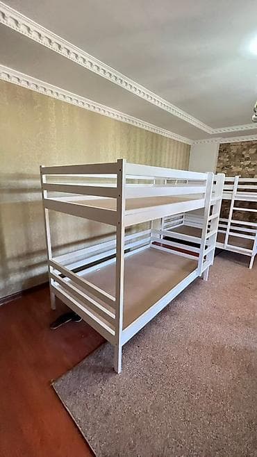 детские двухъярусные кровати фото цена: Двухъярусная кровать, белая - Каркас из массива дерева, окраска в — 1