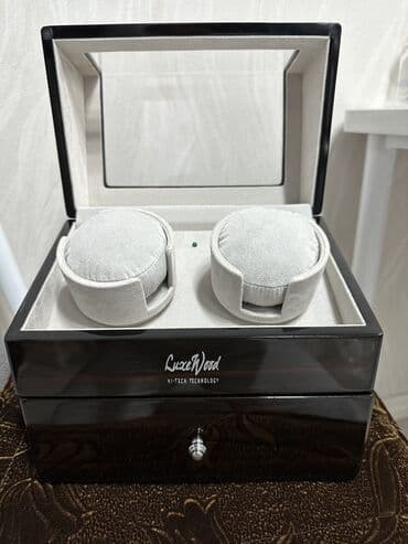 ночь охрана: Продаю шкатулку для автоподзавода двух часов и выдвижным ящиком снизу — 3