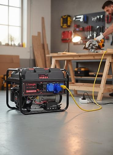 Строительное оборудование: Бензиновый генератор Triangle TR8500E, AVR Основные характеристики: - — 1