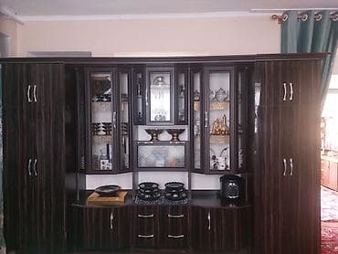 Стенка-шкаф, Тип стенки-шкафа: Модульная, Для зала, Б/у, Особенности: Для хранения посуды