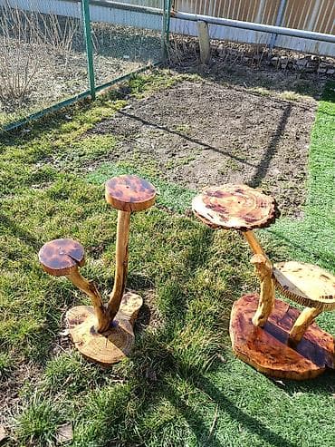 деревянные подставки для цветов: Полка, этажерка для цветов, Дерево — 3