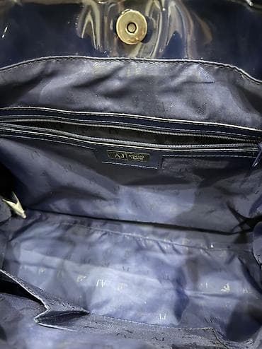 armani барсетка: Классическая сумка, Armani, Италия, Материал: Лаковая кожа, Женские — 4