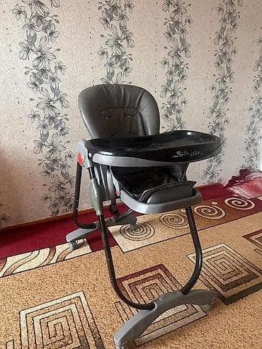 Детская мебель: Стульчик для кормления, Б/у, Другой бренд, Металл, Другой вид, цвет - Серый — 1