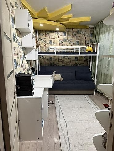 ремонт надо: 3 комнаты, 58 м², Кудайберген авторынок 1 этаж, Косметический ремонт — 5
