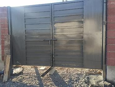 Распашные ворота: Металлические ворота и калитки из профиля - Материал: стальной каркас — 10