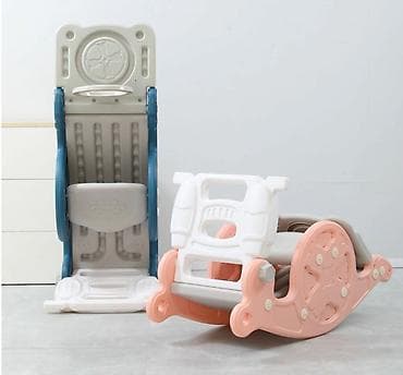 скаты: Детский игровой комплекс 3-в-1: горка + качели-балансир с ручкой + — 7