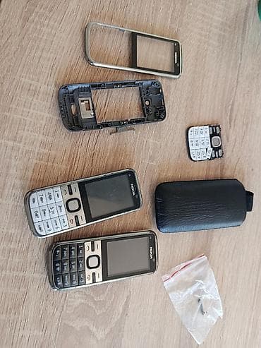 nokia 5230: Nokia C5, Б/у, < 2 ГБ, цвет - Белый, 1 SIM — 5