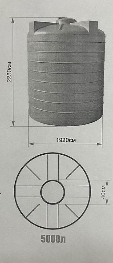 вода сток: Цистерна 5000 м3 — 2