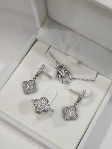 набор пандора: Серебряный Комплект Ванклиф Серебро 925 пробы Дизайн Италия — 3