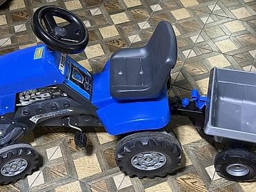 скутеры детские: Детский педальный трактор с прицепом - Тип: педальная машинка-трактор — 2