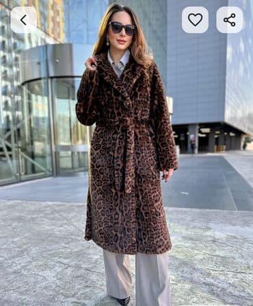 часы тисот: Шуба, Длинная модель, Леопардовый принт — 1