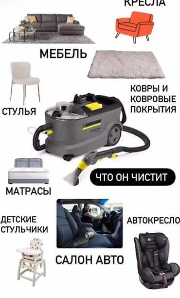 пылесос для мебели: Аренда экстракционного пылесоса Karcher Puzzi 8/1 — немецкое — 3