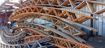 Фермы Арки Навесы заказ на любой размер. Есть конструктор посчитает