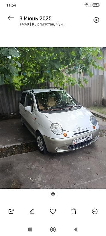 марат авто: Daewoo Matiz: 2003 г., 0.8 л, Автомат, Бензин, Хэтчбэк — 4