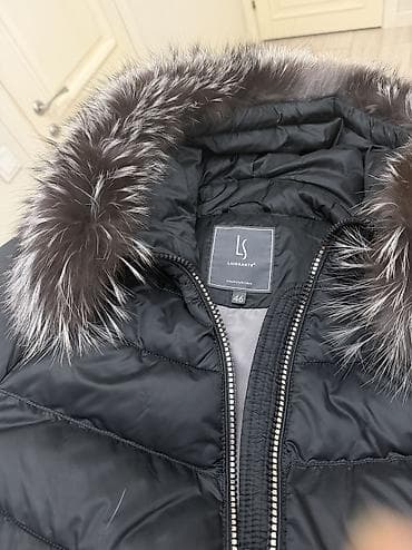 Женские брюки: Пуховик, По колено, Китай, С капюшоном, L — 4