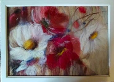 Освещение: Картины шерстью, ручная работа Форматы А4 Розы формат А3 В нашем — 4