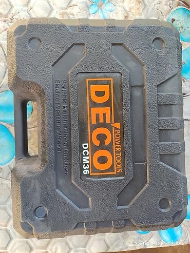 рай панель: Портативная аккумуляторная мойка высокого давления DECO DCM36 в кейсе — 1